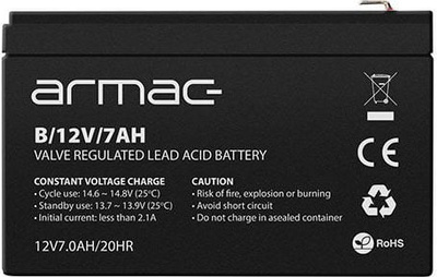 Akumulator żelowy Armac 12V / 7 Ah do UPS
