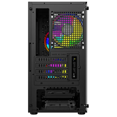 Nowy gamingowy Logic Aramis czarny ARGB MINI AMD Ryzen 5 5600 3,5 GHz / 16 GB / 960 SSD / Win 11 + Nvidia RTX 3050 [6 GB]