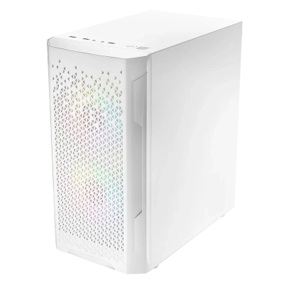 Nowy gamingowy Logic Aramis biały ARGB MINI AMD Ryzen 5 4500 3,6 GHz / 16 GB / 960 SSD / Win 11 + Nvidia RTX 3050 [6 GB]