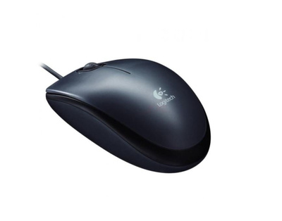 Mysz optyczna przewodowa Logitech M90 (USB), czarna